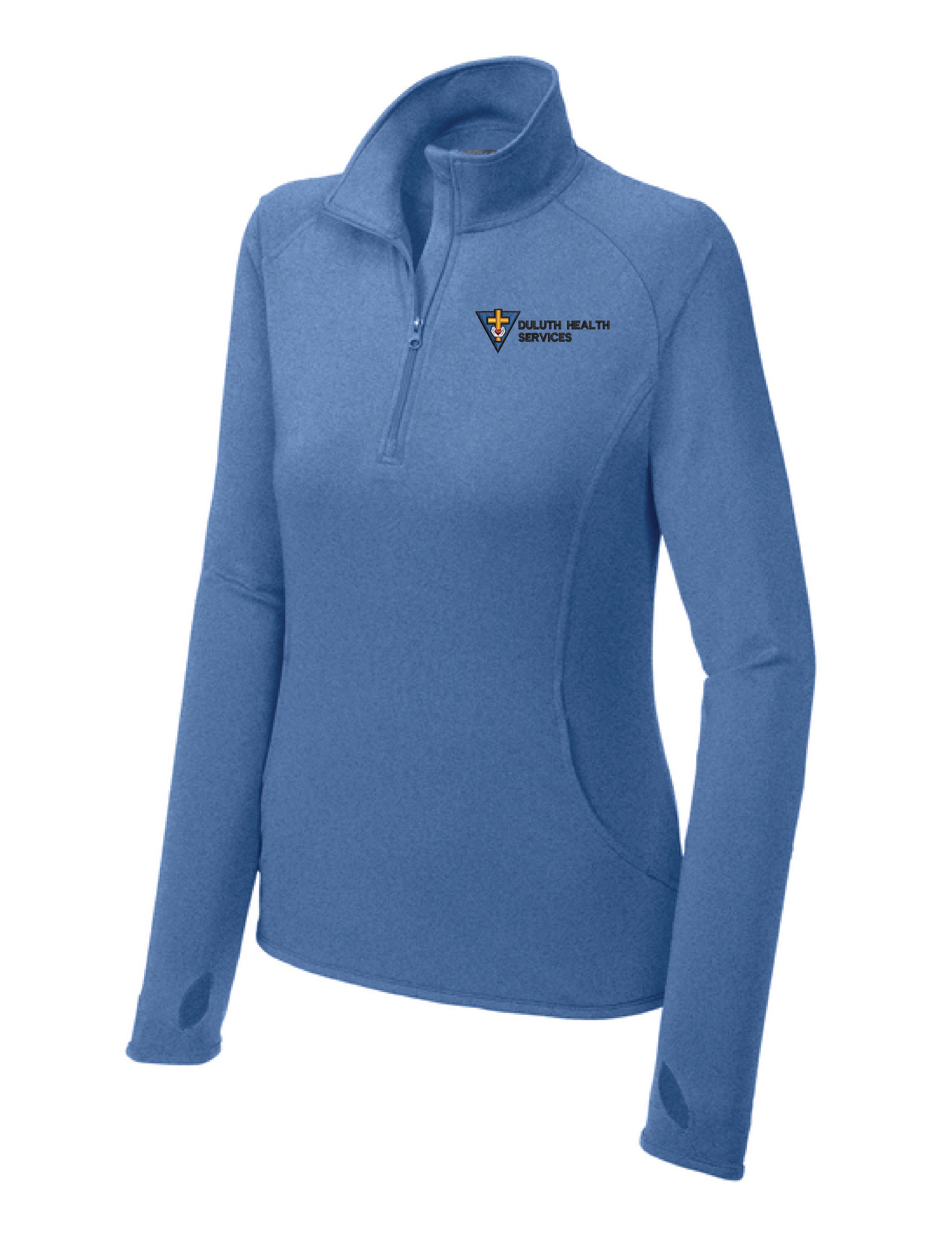 LST850  Sport-Tek® Women's Sport-Wick® Stretch 1/4-Zip Pullover: DHS