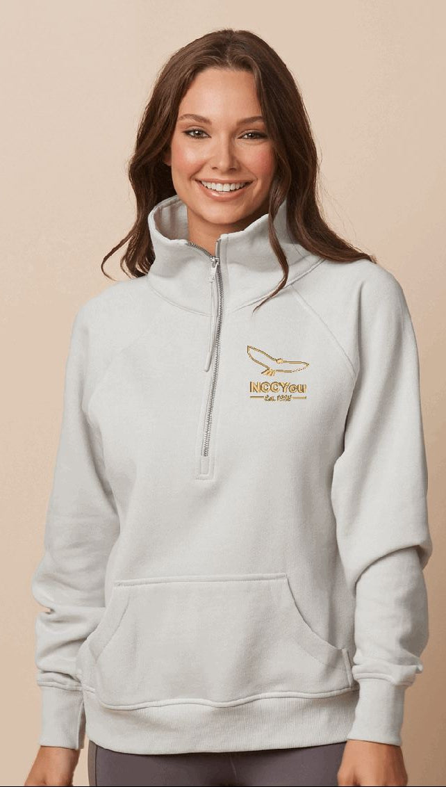 34) *** FRIDAY ONLY ITEM*** STYLE # 31179 ENZA LADIES BOXY HALF ZIP FLEECE