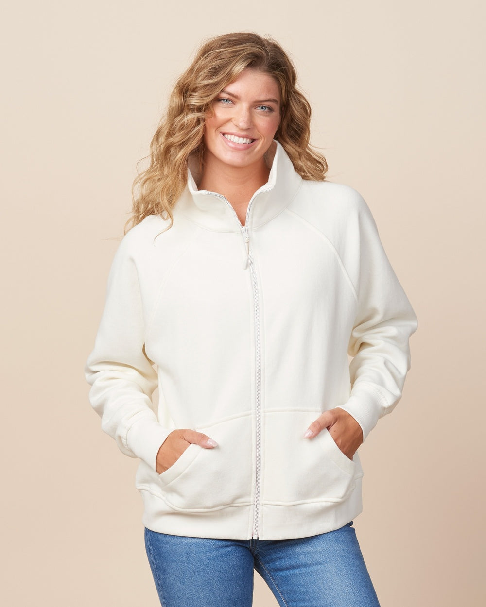 35) *** FRIDAY ONLY ITEM*** STYLE # 31579 ENZA LADIES BOXY FULL ZIP FLEECE