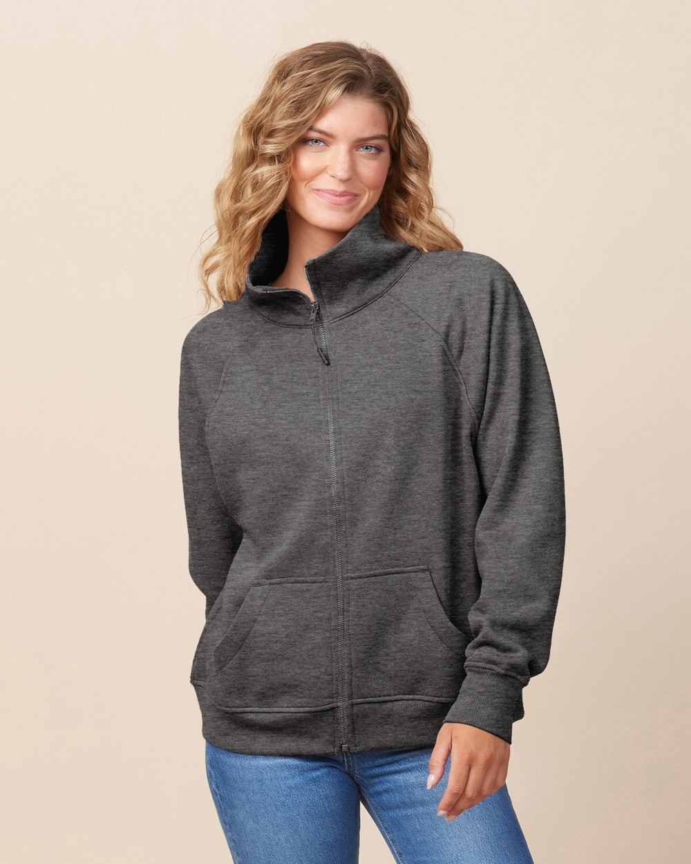35) *** FRIDAY ONLY ITEM*** STYLE # 31579 ENZA LADIES BOXY FULL ZIP FLEECE