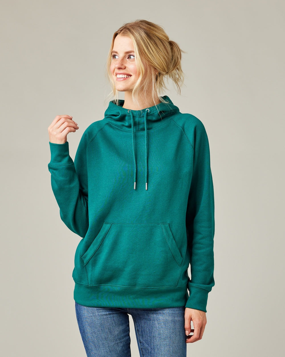 14) (A) STYLE # EZ429 ENZA LADIES SCUBA NECK PULLOVER HOOD