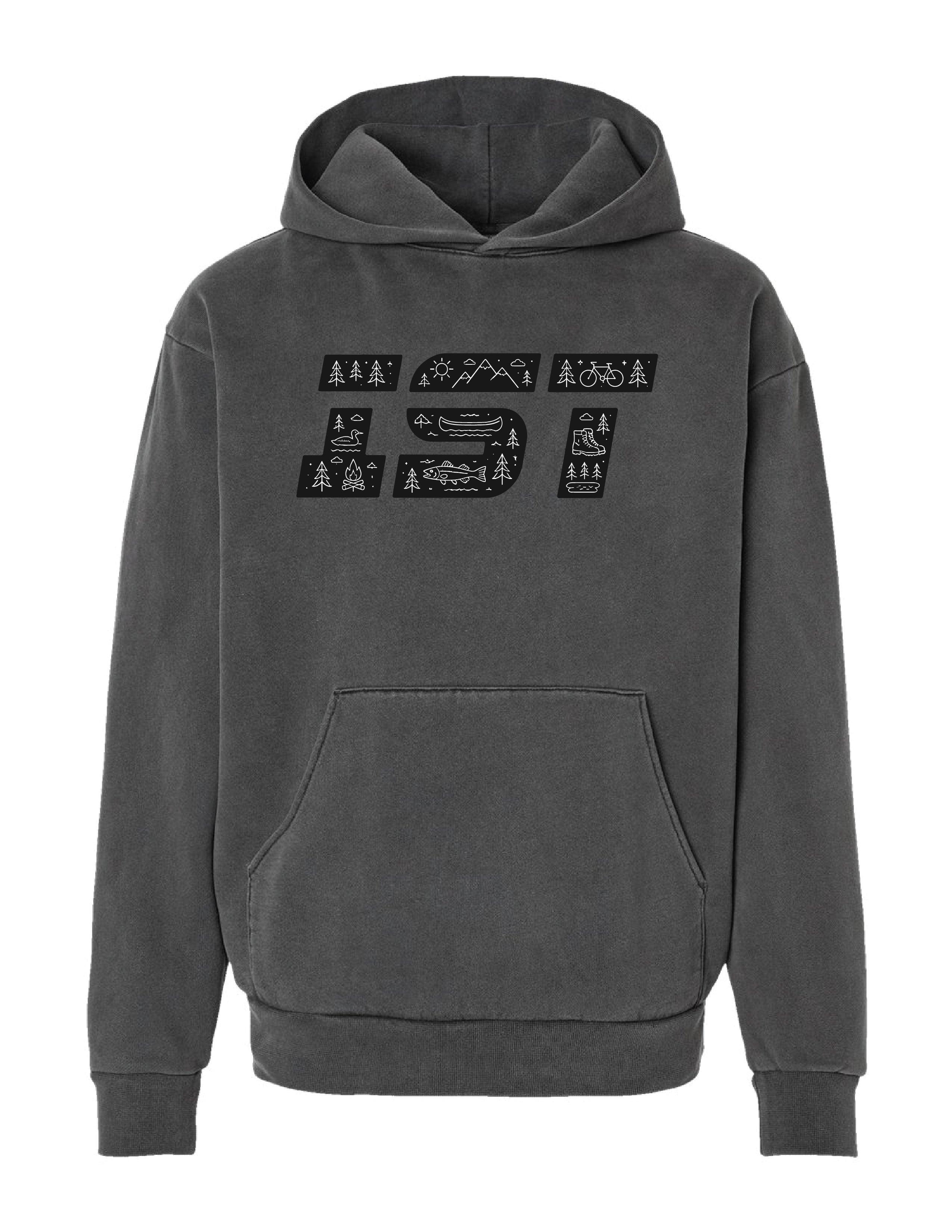 A1)  Independent Trading Co. Unisex Mainstreet Heavyweight Hooded Sweatshirt - IND420XD - IST