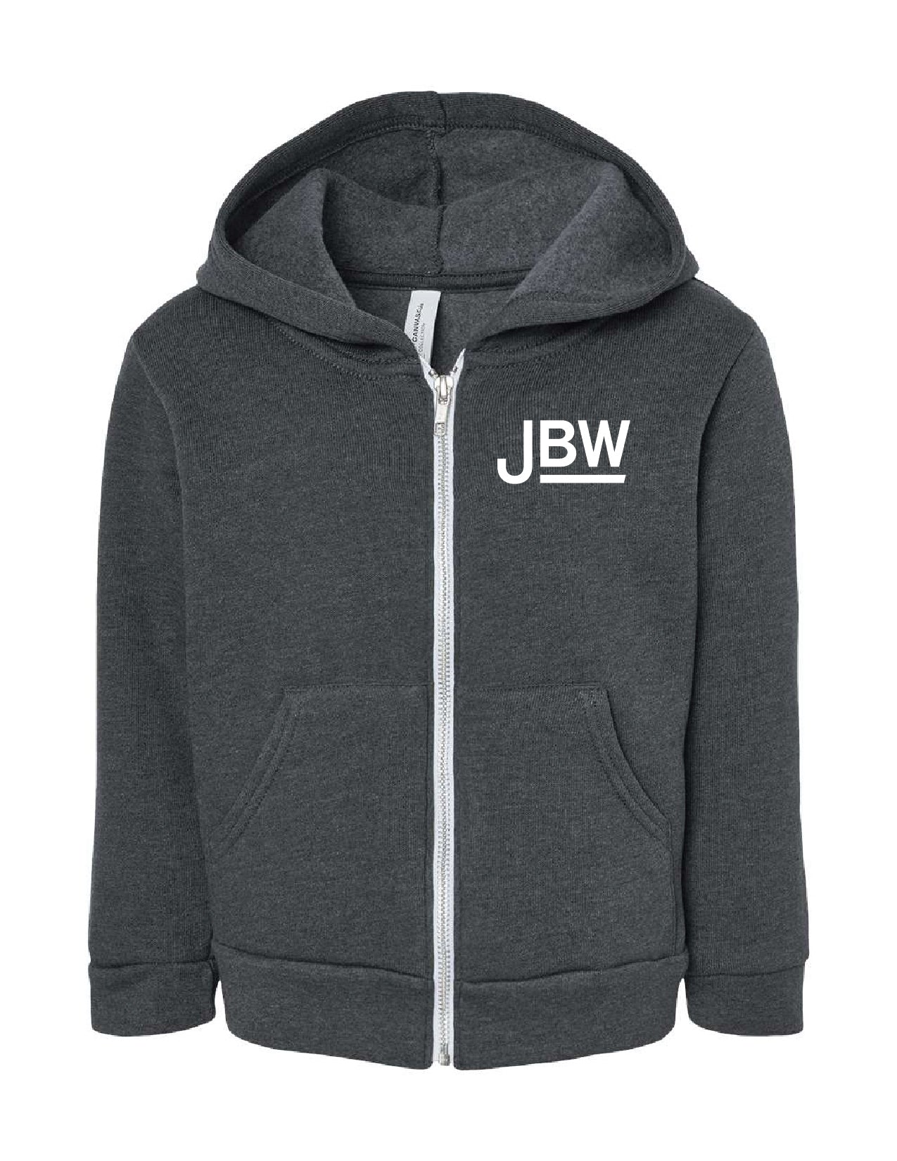 ZZ9J) Bella & Canvas #3739T Toddler Sponge Fleece Full-Zip Hoodie Sweatshirt - JBW