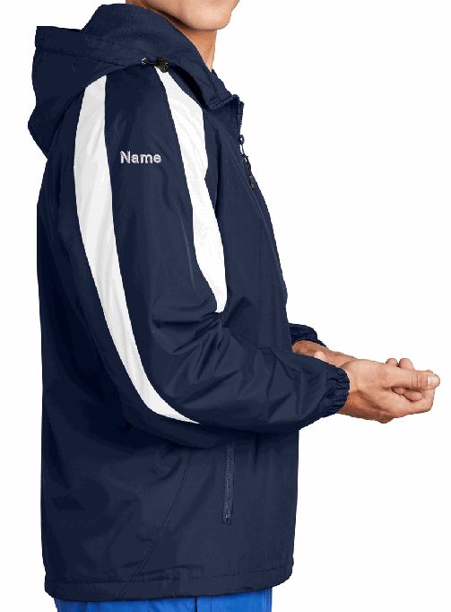 2b) YST81 Sport Tek Fleece lined  Youth ColorBlock Jacket