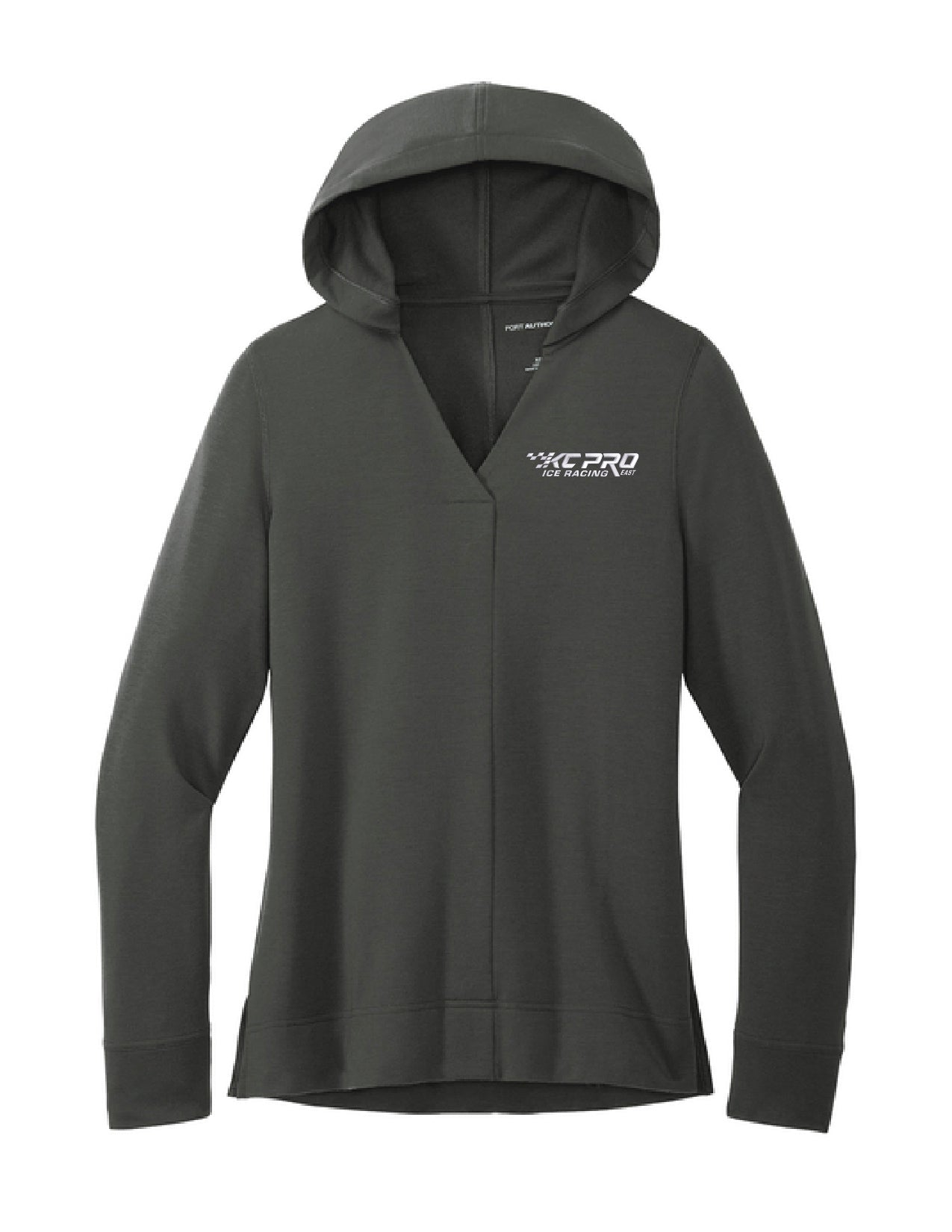 2A: LK826  Port Authority® Women's Microterry Pullover Hoodie (KC)