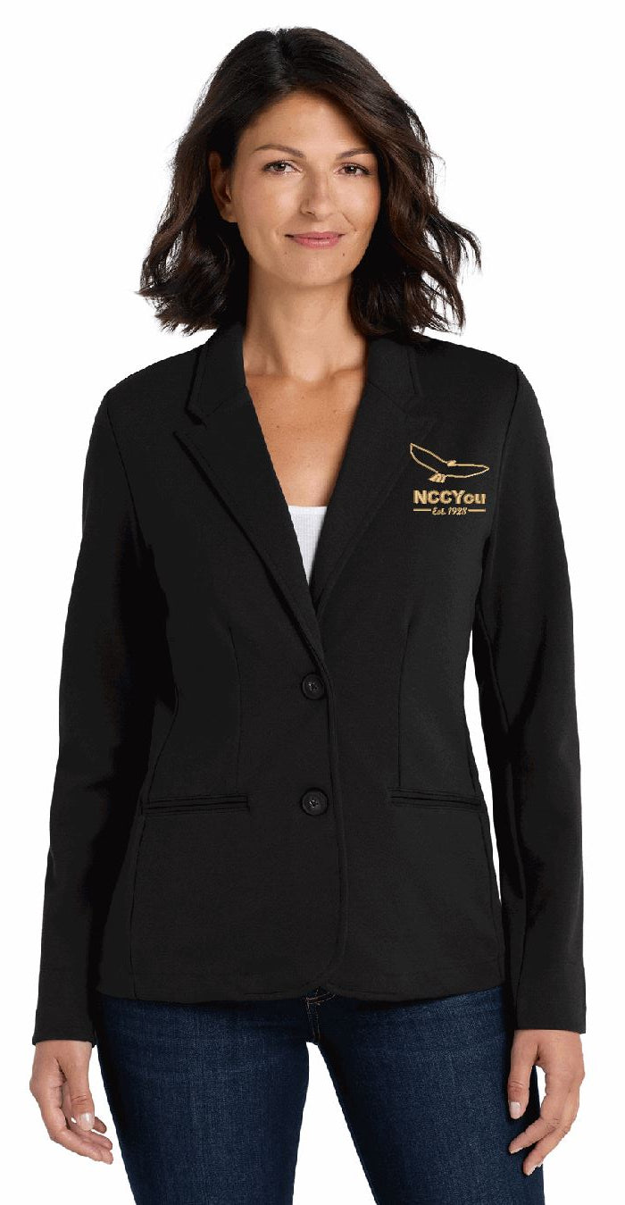 48) STYLE # LM2000 WOMENS KNIT BLAZER