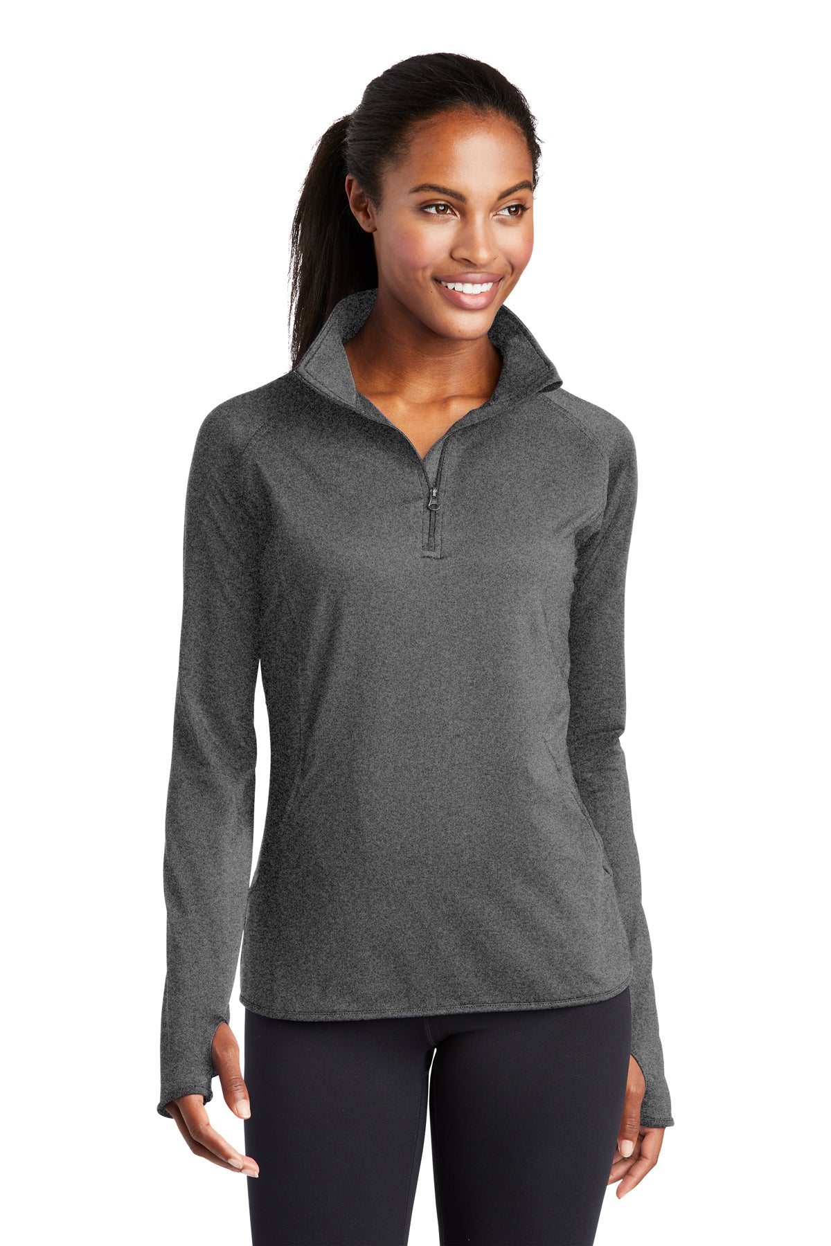 18) STYLE # LST850 LADIES 1/2 ZIP STRETCH PULLOVER