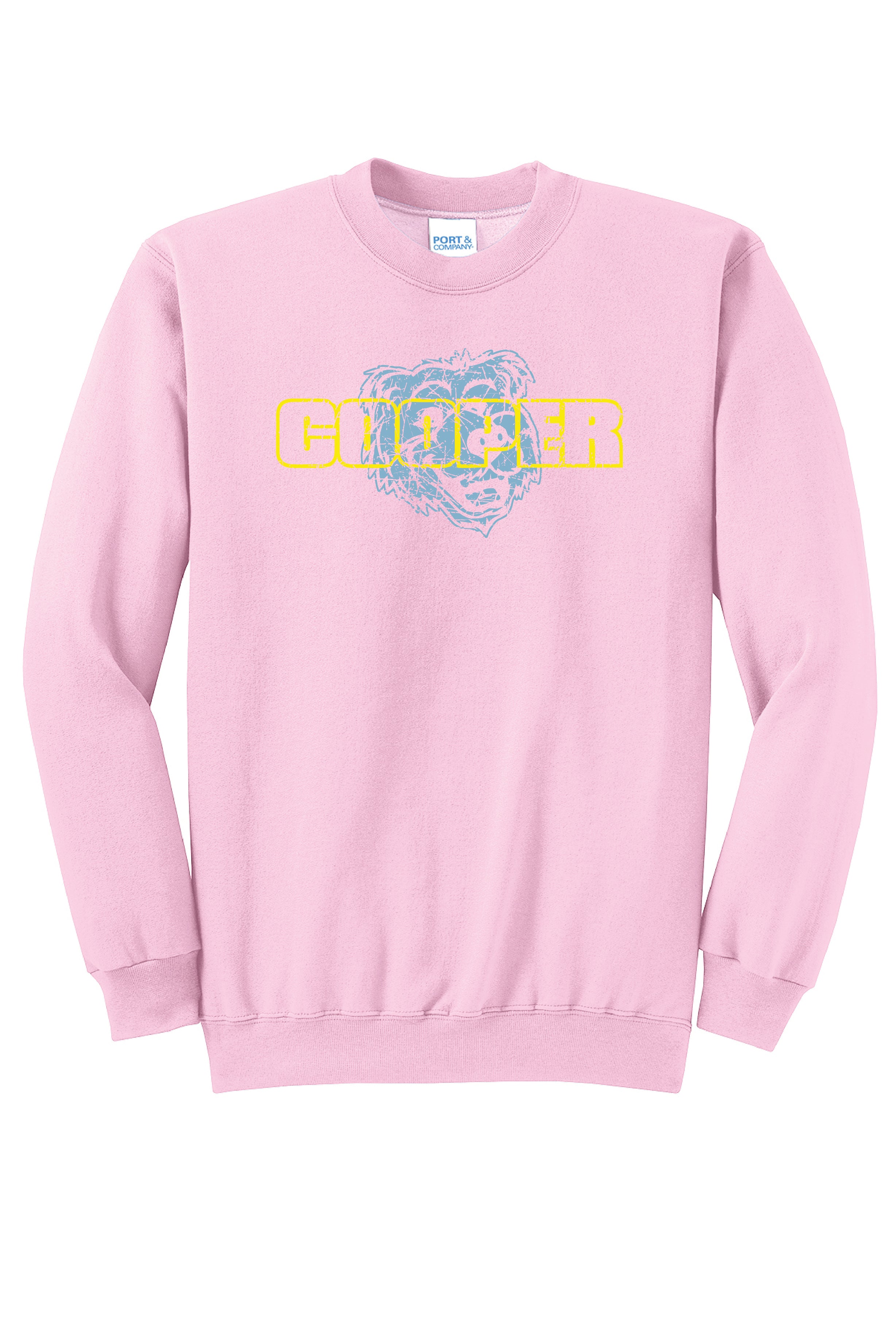 14A) PC78  Port & Co® Core Fleece Crewneck Sweatshirt (cooper)