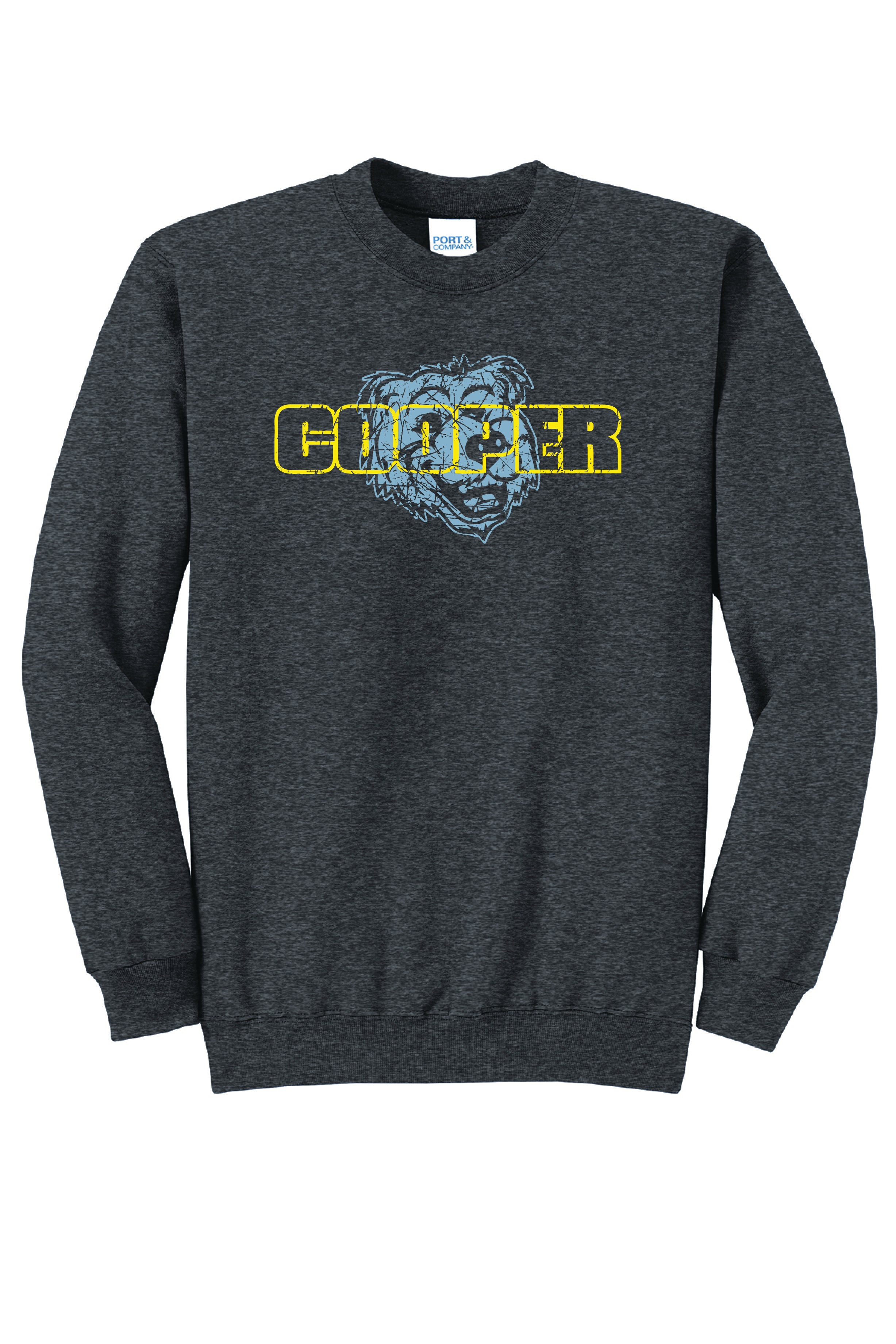 14A) PC78  Port & Co® Core Fleece Crewneck Sweatshirt (cooper)
