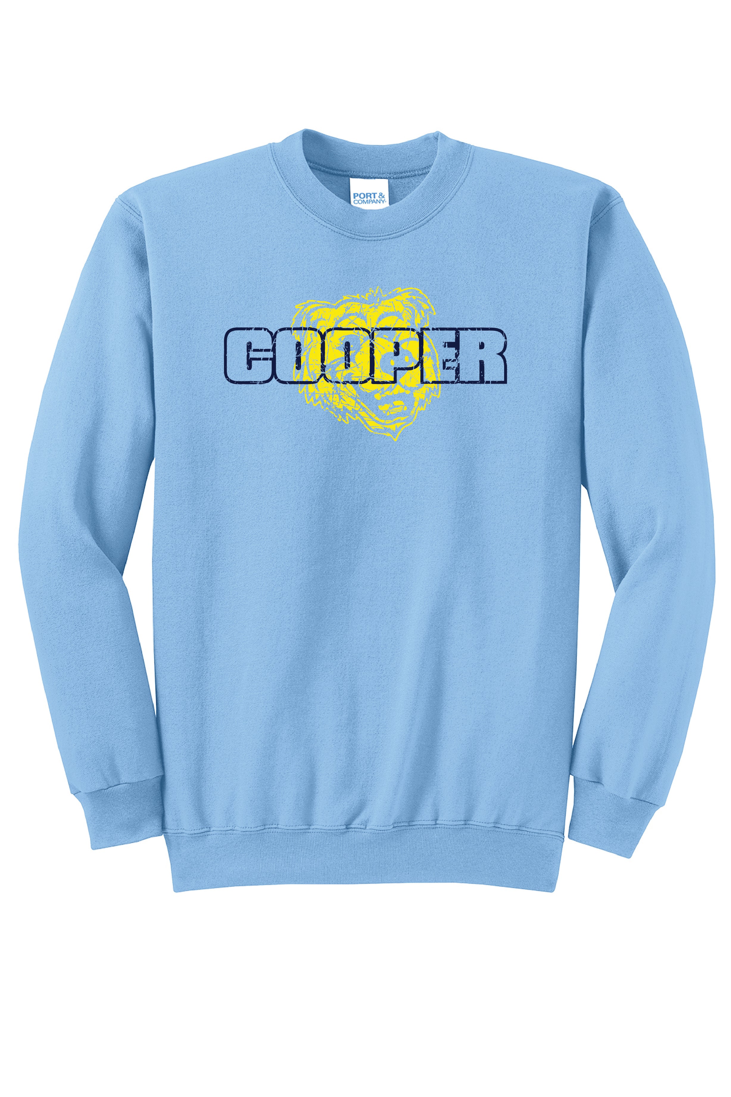 14A) PC78  Port & Co® Core Fleece Crewneck Sweatshirt (cooper)