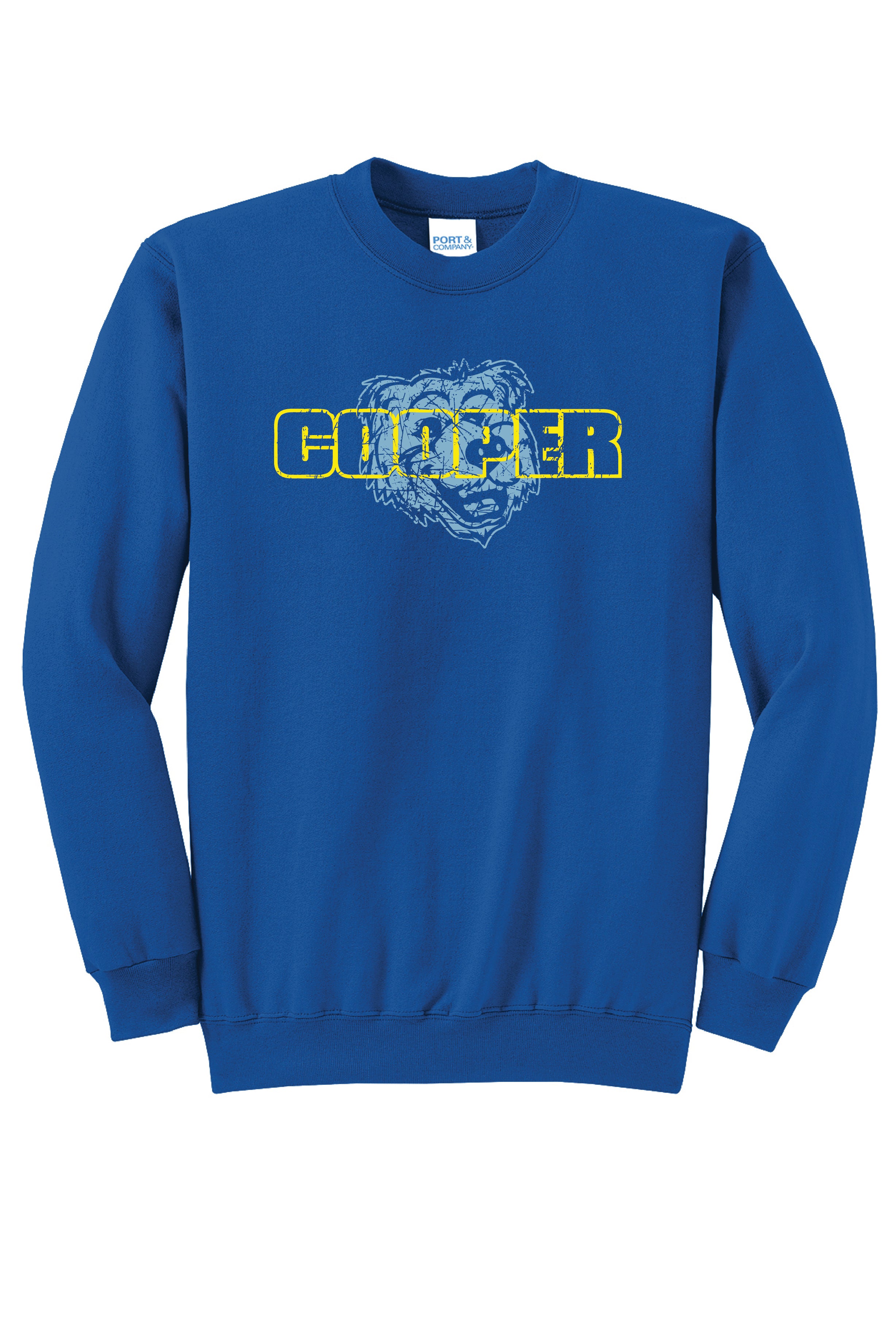 14A) PC78  Port & Co® Core Fleece Crewneck Sweatshirt (cooper)