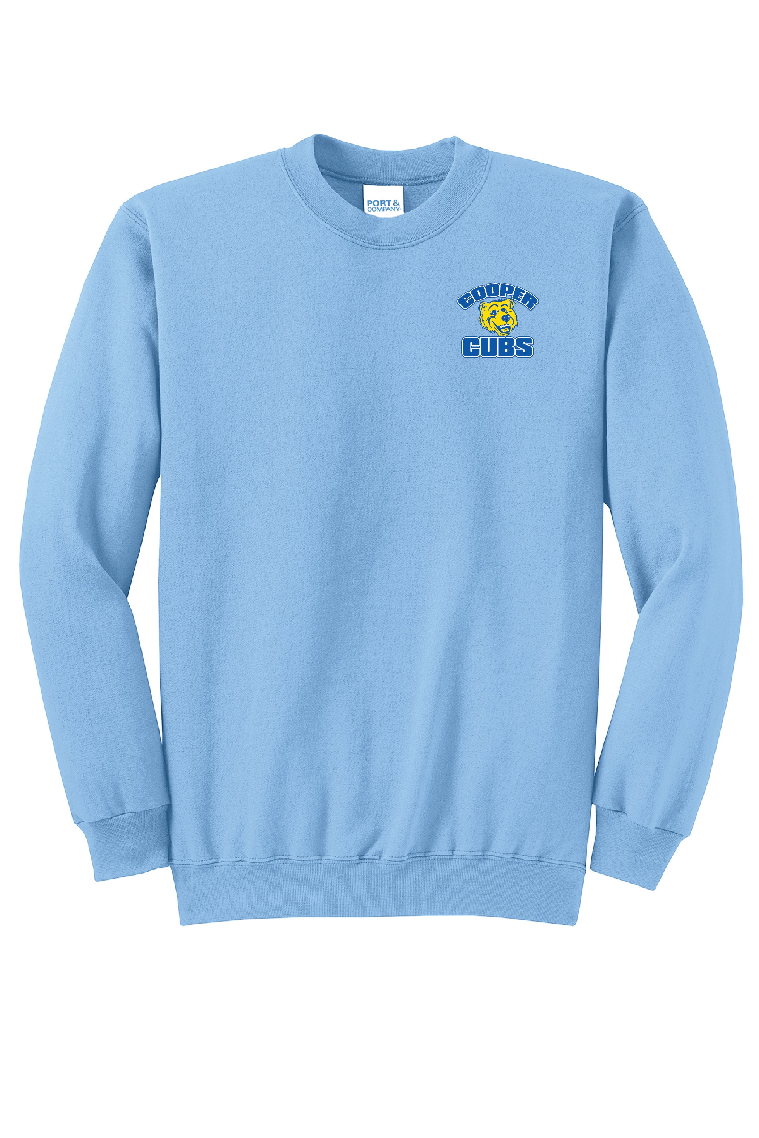 2A) PC78  Port & Co™ Adults Core Fleece Crewneck Sweatshirt ( Cooper )
