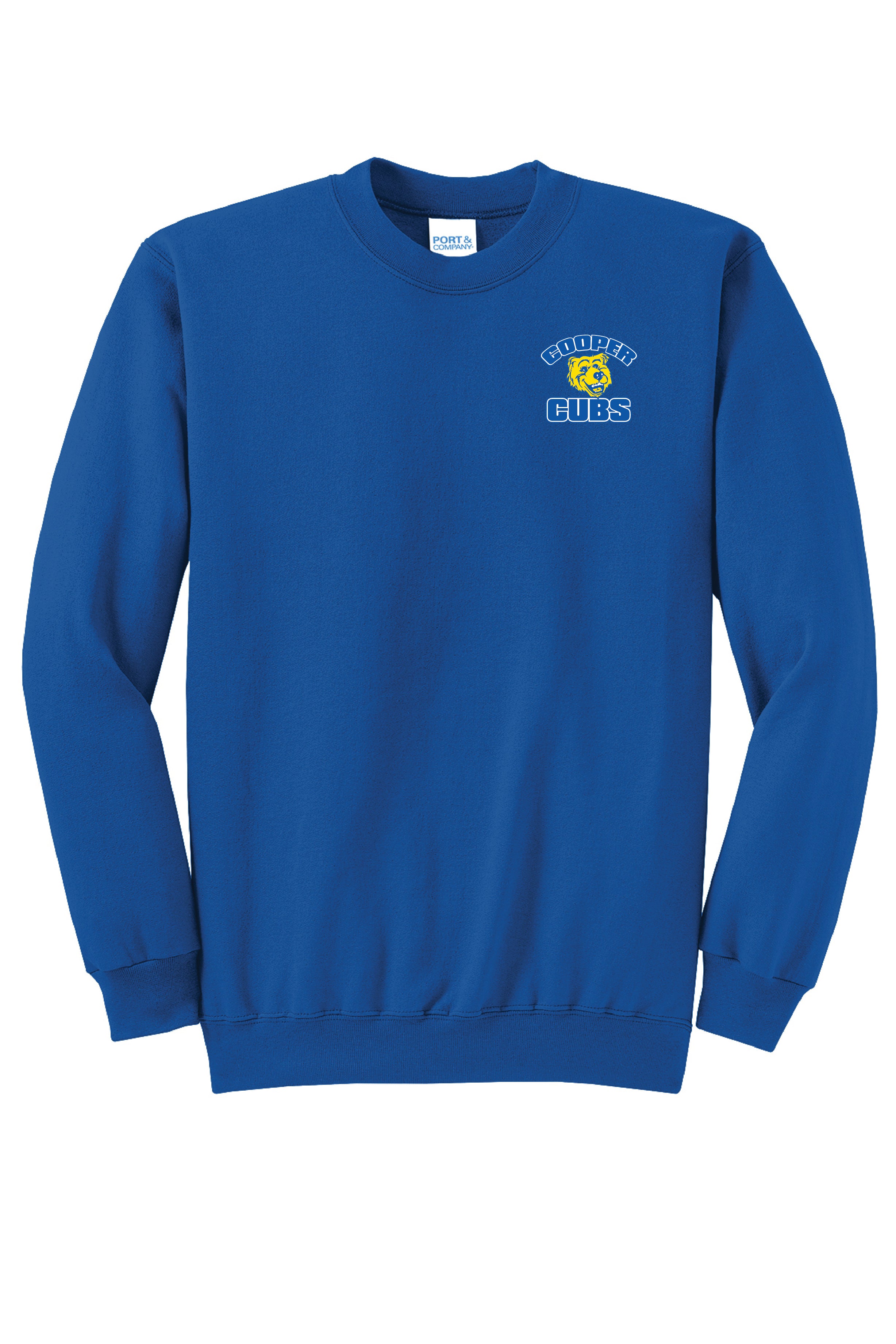 2A) PC78  Port & Co™ Adults Core Fleece Crewneck Sweatshirt ( Cooper )