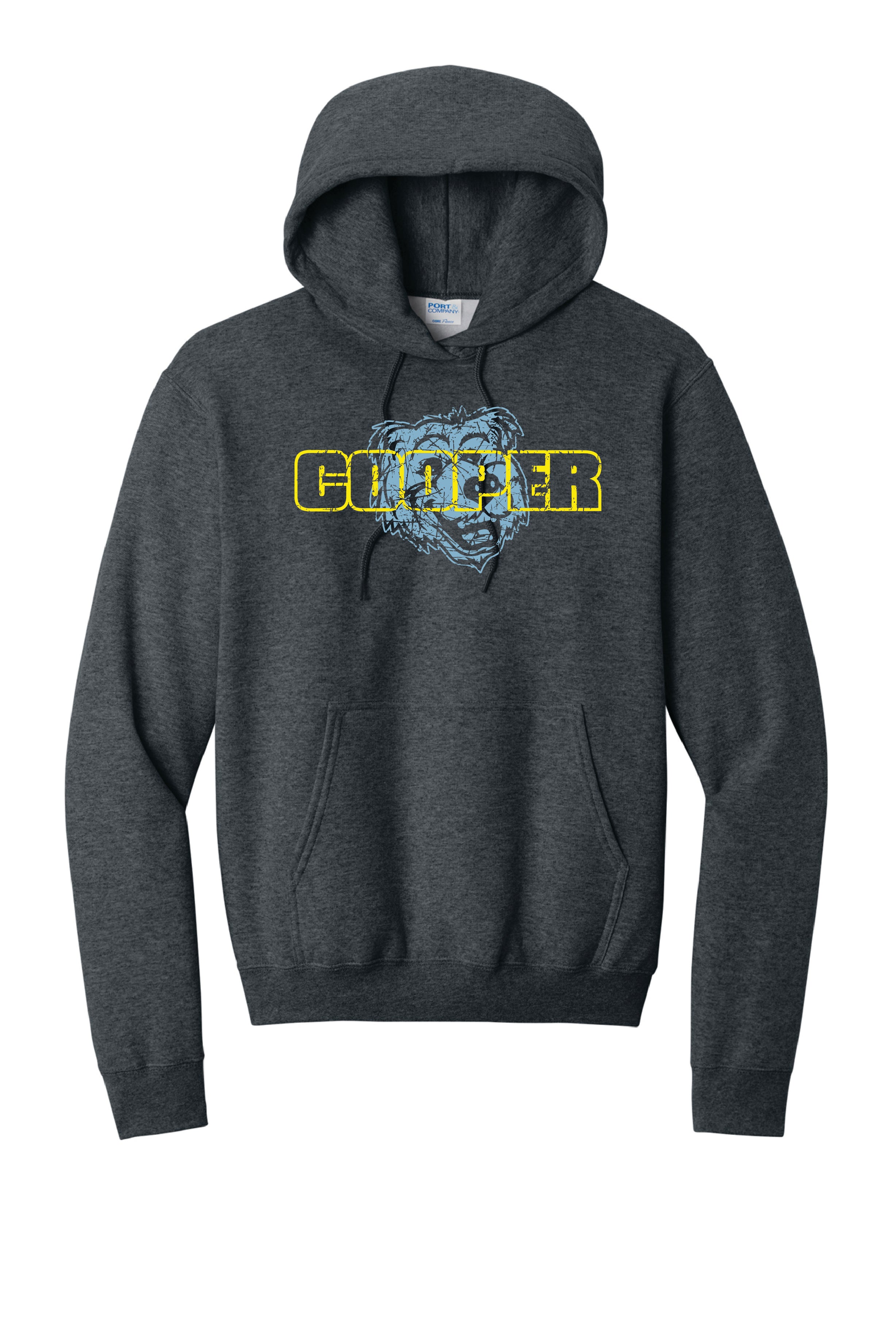 15A) PC78H  Port & Co® Adult Core Fleece Pullover Hooded Sweatshirt (Cooper)