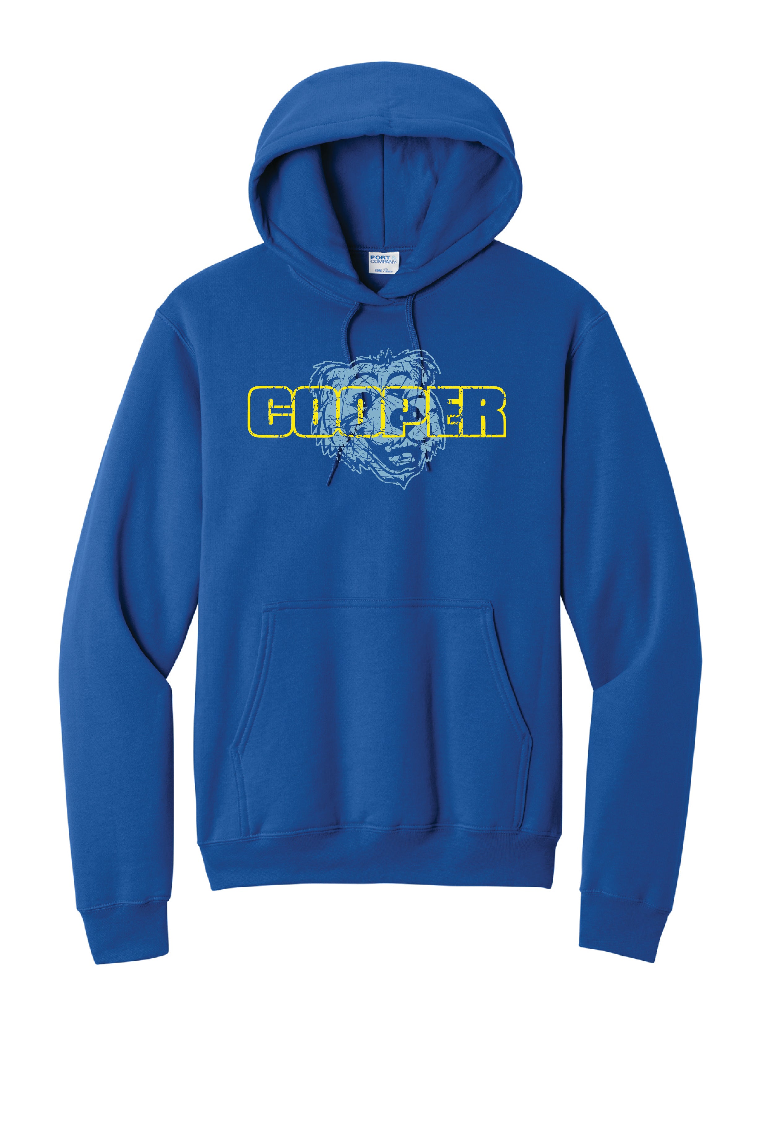 15A) PC78H  Port & Co® Adult Core Fleece Pullover Hooded Sweatshirt (Cooper)