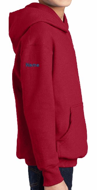 4a) PC90YH  Port & Co™ Youth Core Fleece Pullover Hooded Sweatshirt