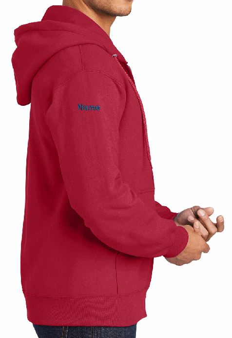 3b) PC90ZH  Port & Co™ Essential Fleece Full-Zip Hooded Sweatshirt