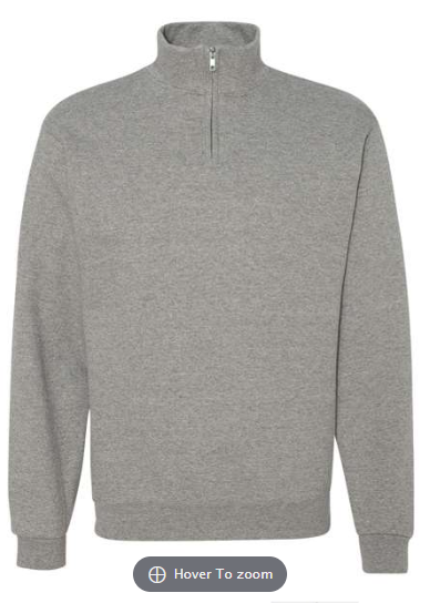 12 ) STYLE # 995MR JERZEE 1/4 ZIP SWEATSHIRTS - CITY OF DULUTH