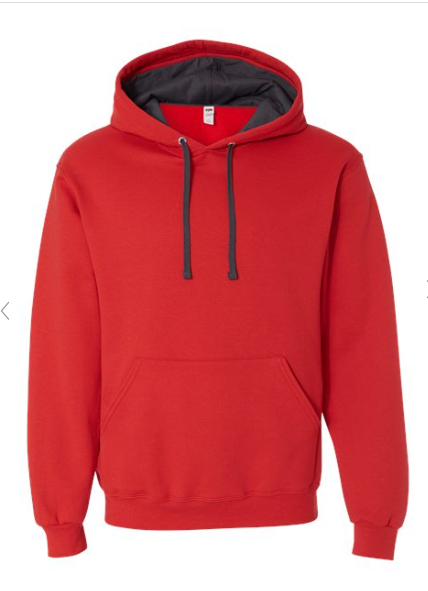 9) (B) STYLE # SF76R FRUIT OF THE LOOM SOFSPUN HOODIES