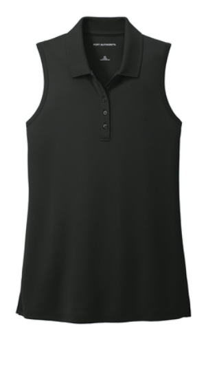 L) STYLE # LK110SV LADIES SLEEVELESS POLO