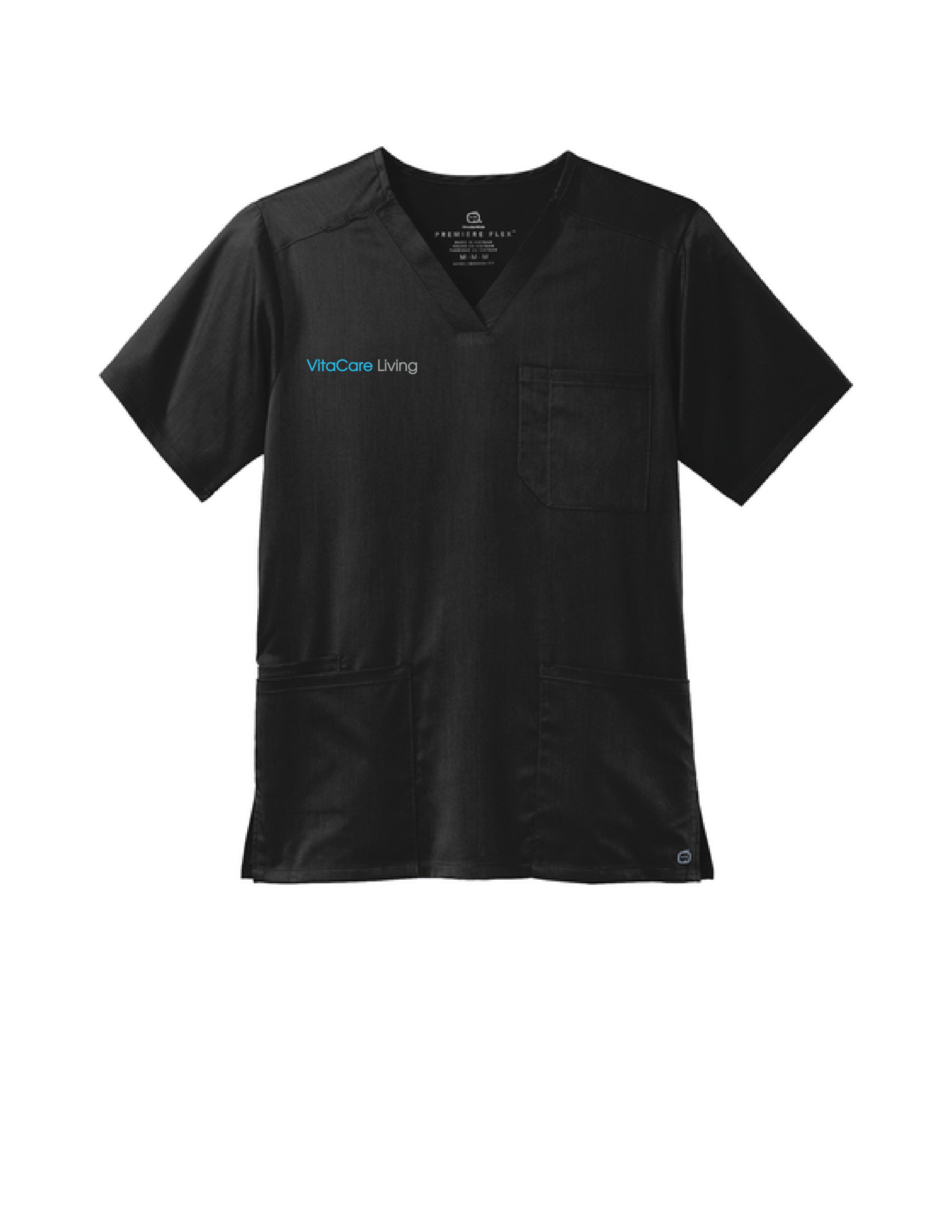 29 ) STYLE # WW5068 WONDER WINKS MENS PREMIRE FLEX  SCRUB TOP - VITA CARE