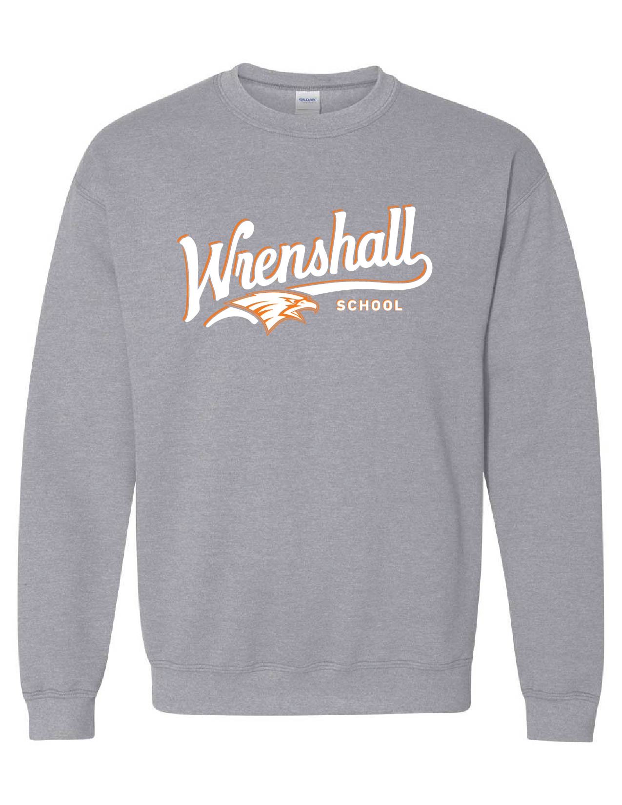7) STYLE # 18000 GILDAN CREW NECK SWEATSHIRT -WRENSHALL