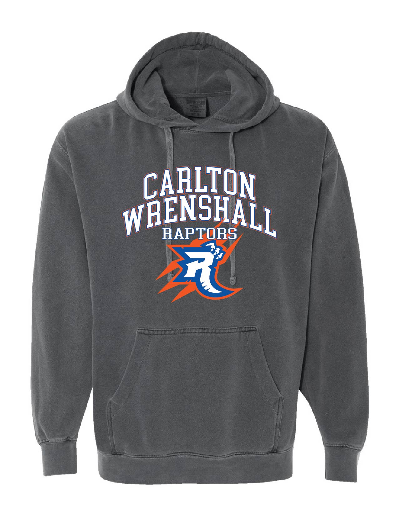 10 ) STYLE 1567 COMFORT COLORS HOODED SWEATSHIRT - RAPTORS