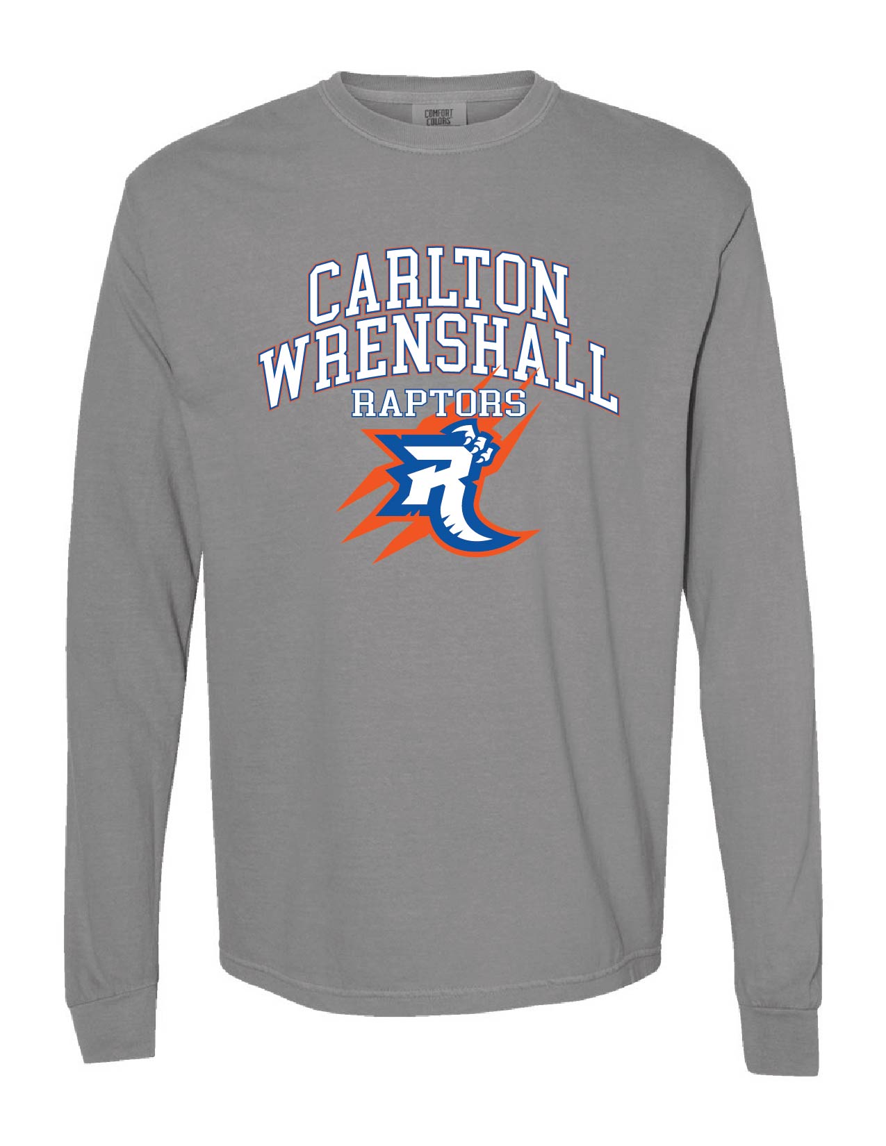 14 ) STYLE # 6014 LONG SLEEVE COMFORT COLORS T-SHIRTS - RAPTORS