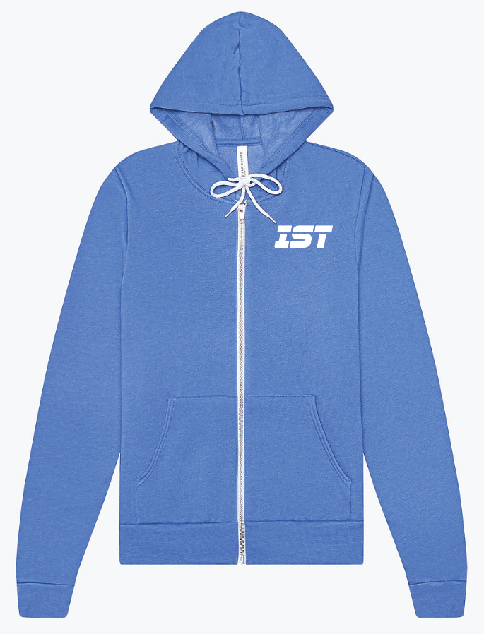 D) BELLA + CANVAS Unisex Sponge Fleece Full-Zip Hoodie Sweatshirt - #3739 - IST