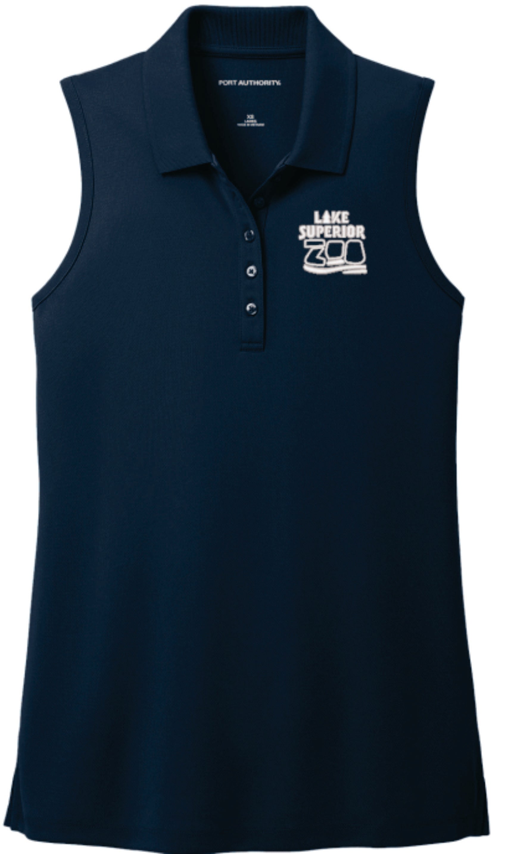 L) STYLE # LK110SV LADIES SLEEVELESS POLO