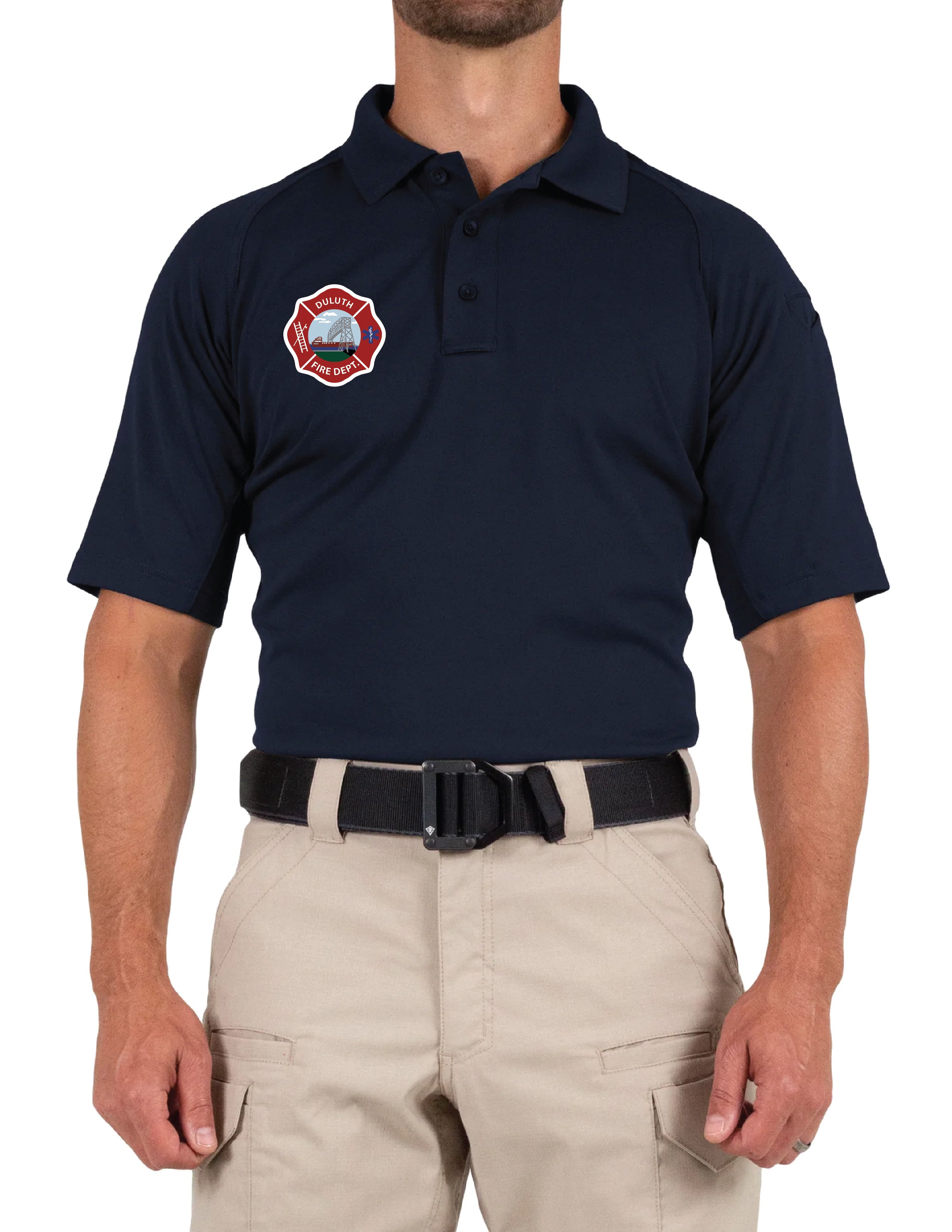 F) #112509 FIRST TACTICAL MEN'S PERFORMANCE SHORT SLEEVE POLO